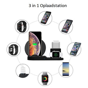 3 in 1 Docking Station Oplaadstation voor iPhone